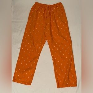 Polo Ralph Lauren men’s pajama pants M(32-34) Orange w/ white ponies